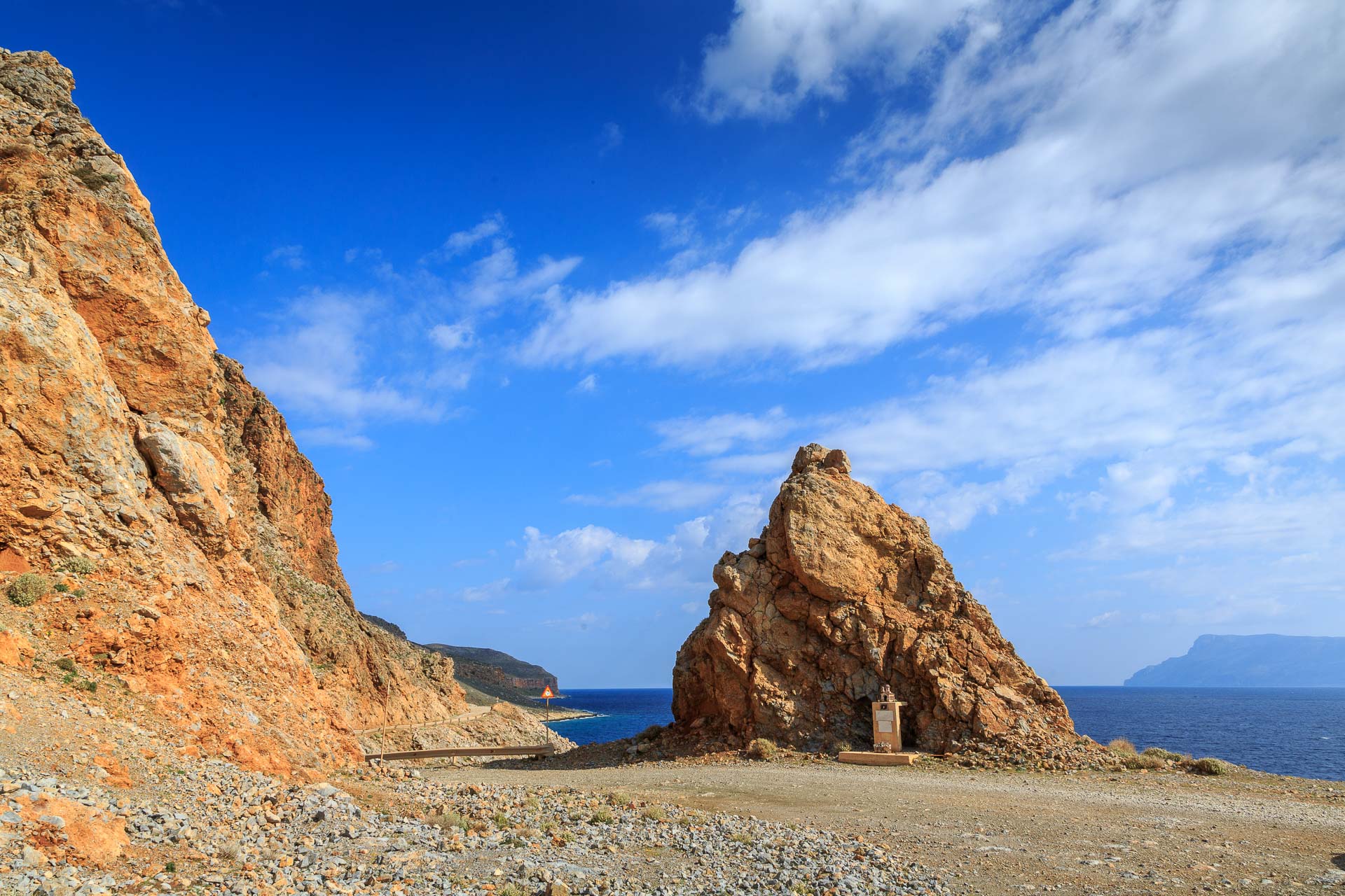 Strasse zum Strand von Balos