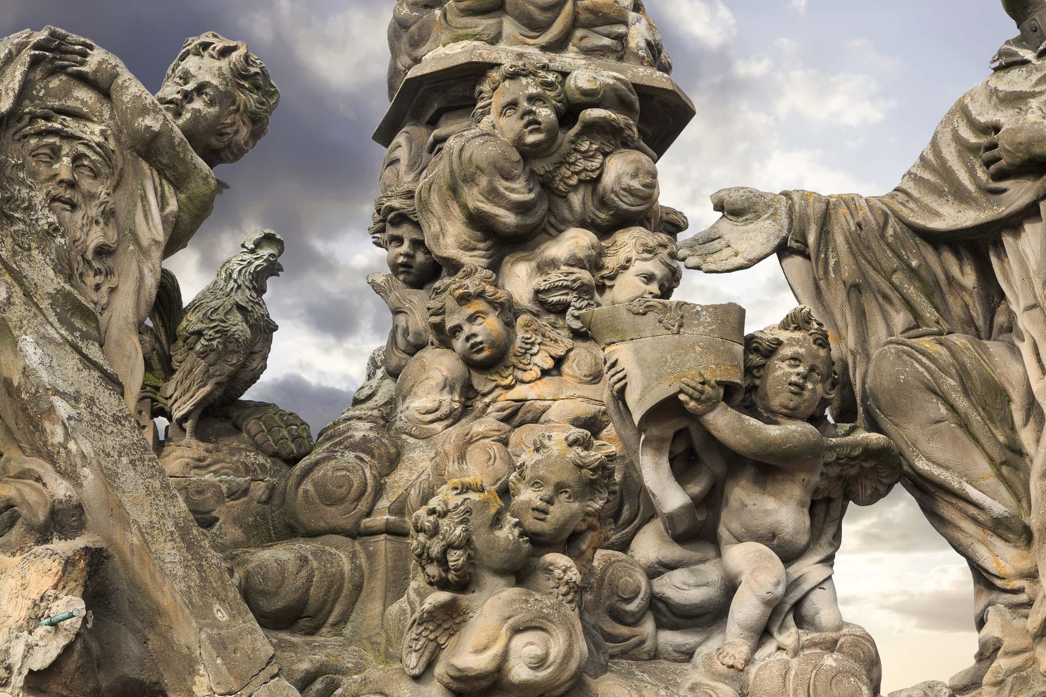 Karlsbrücke, Madonna und Heiliger Bernhard