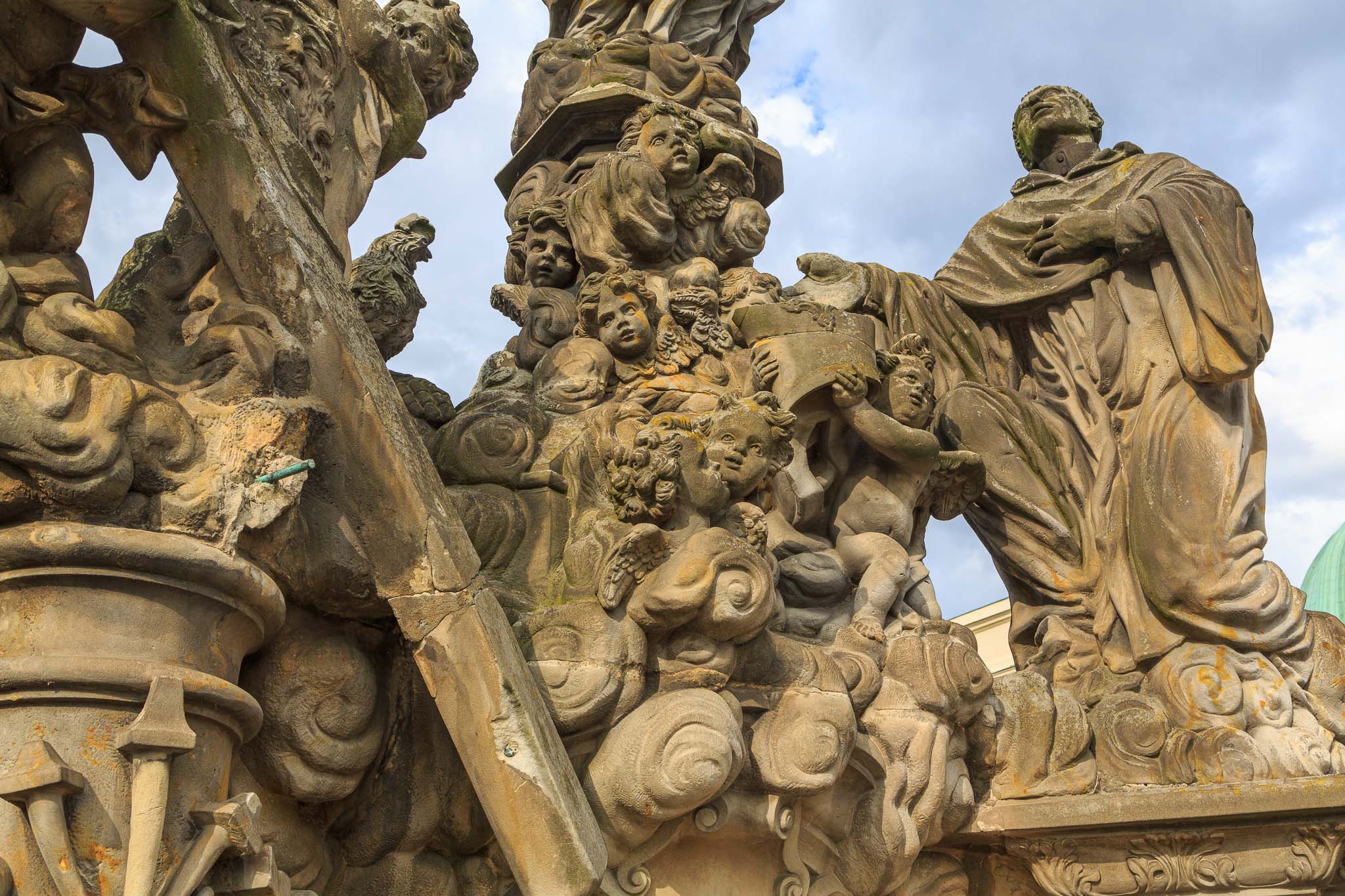 Karlsbrücke, Madonna und Heiliger Bernhard