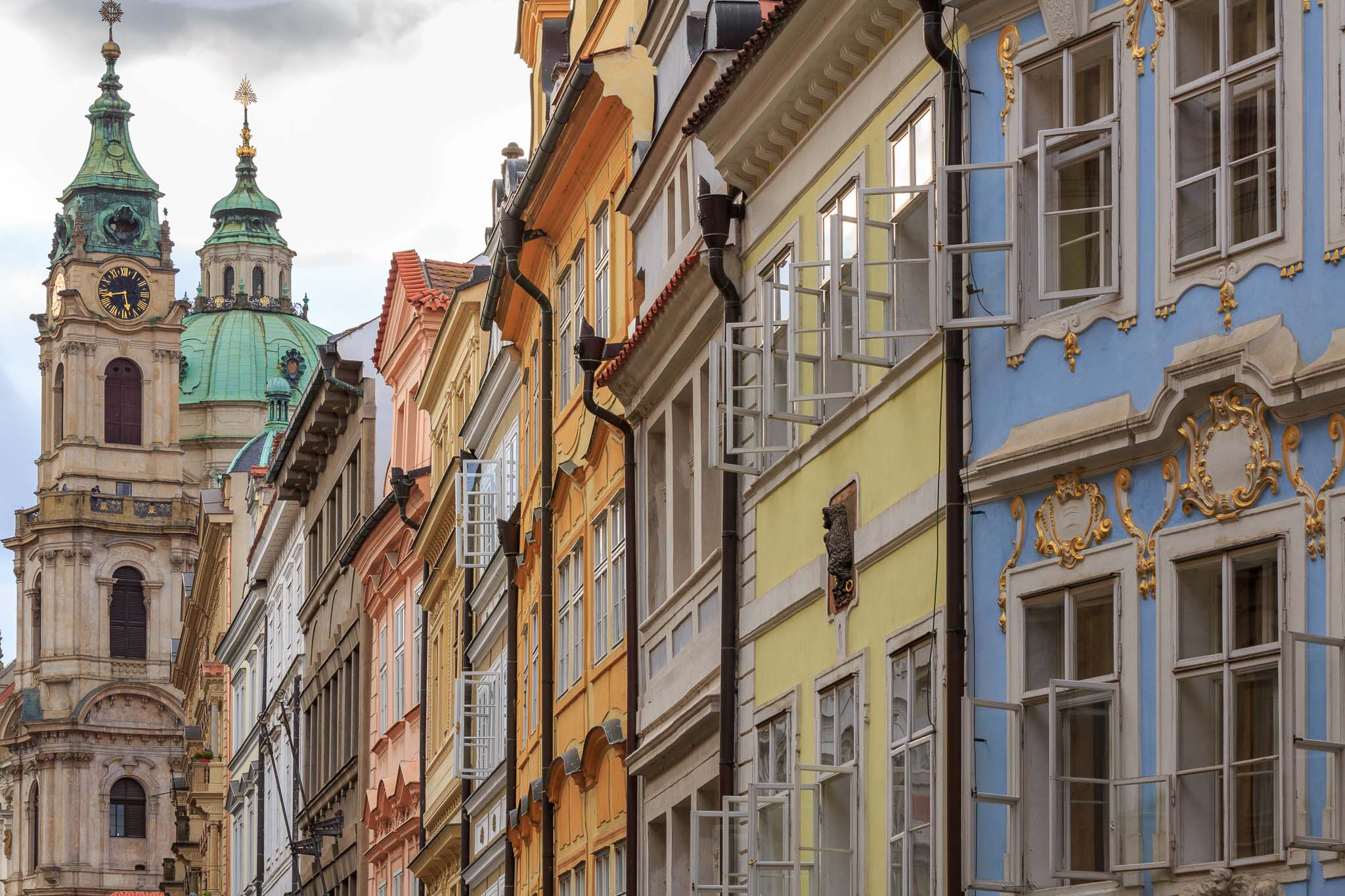 Fassaden an der Mostecká