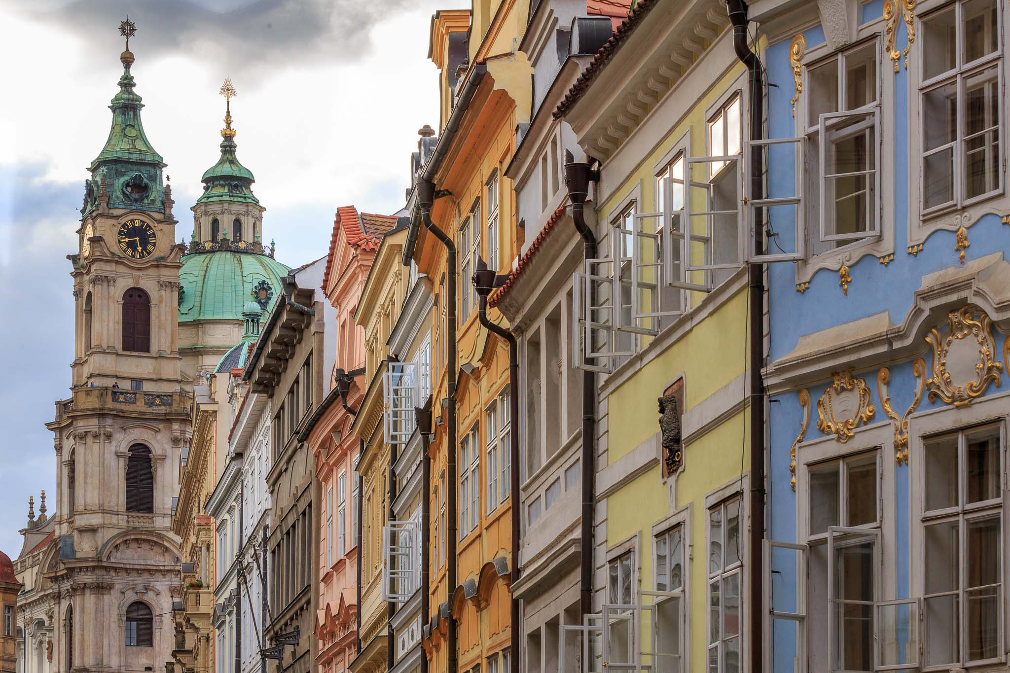 Fassaden an der Mostecká