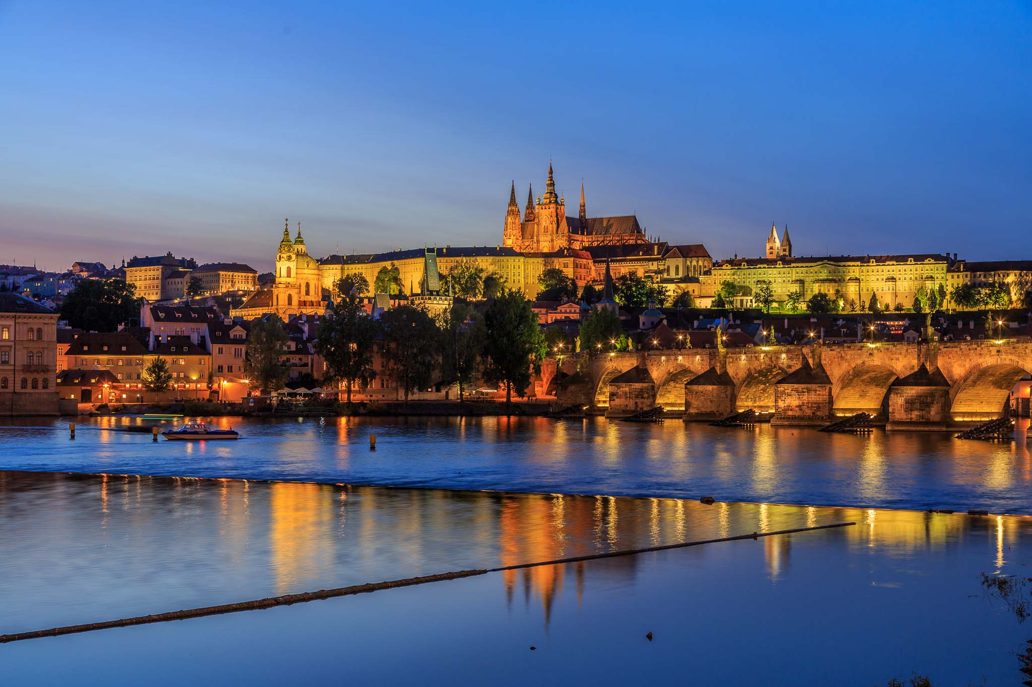 Karlsbrücke und Prager Burg