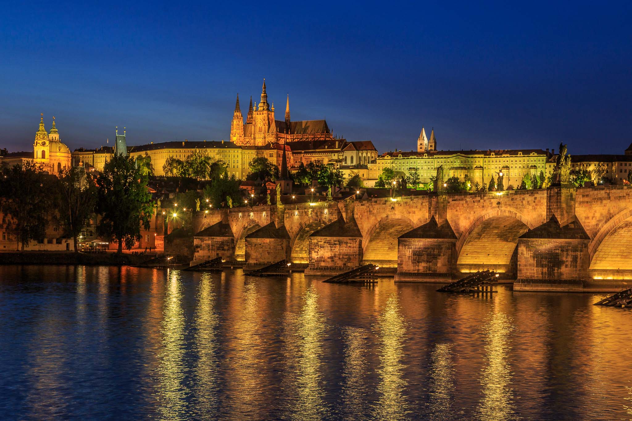 Karlsbrücke und Prager Burg