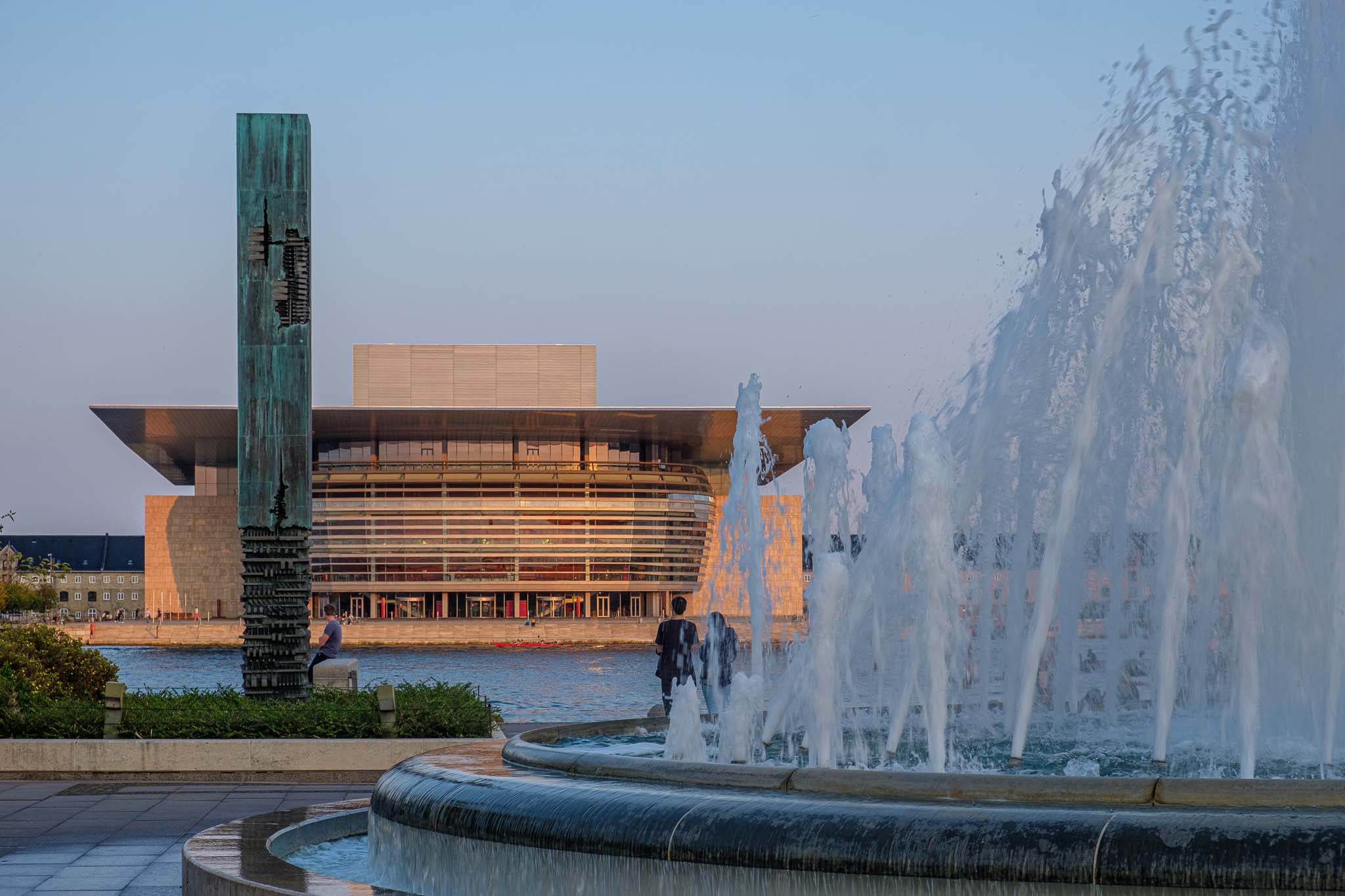 Amalienhafen Fontäne