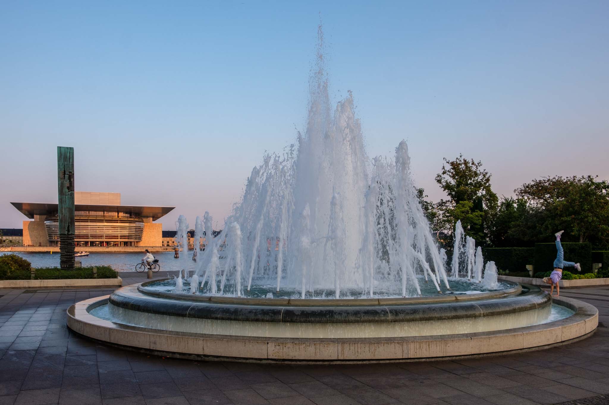 Amalienhafen Fontäne
