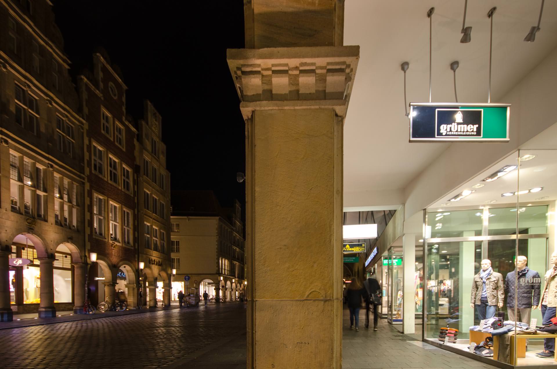 Nachtexkursion zum Prinzipalmarkt